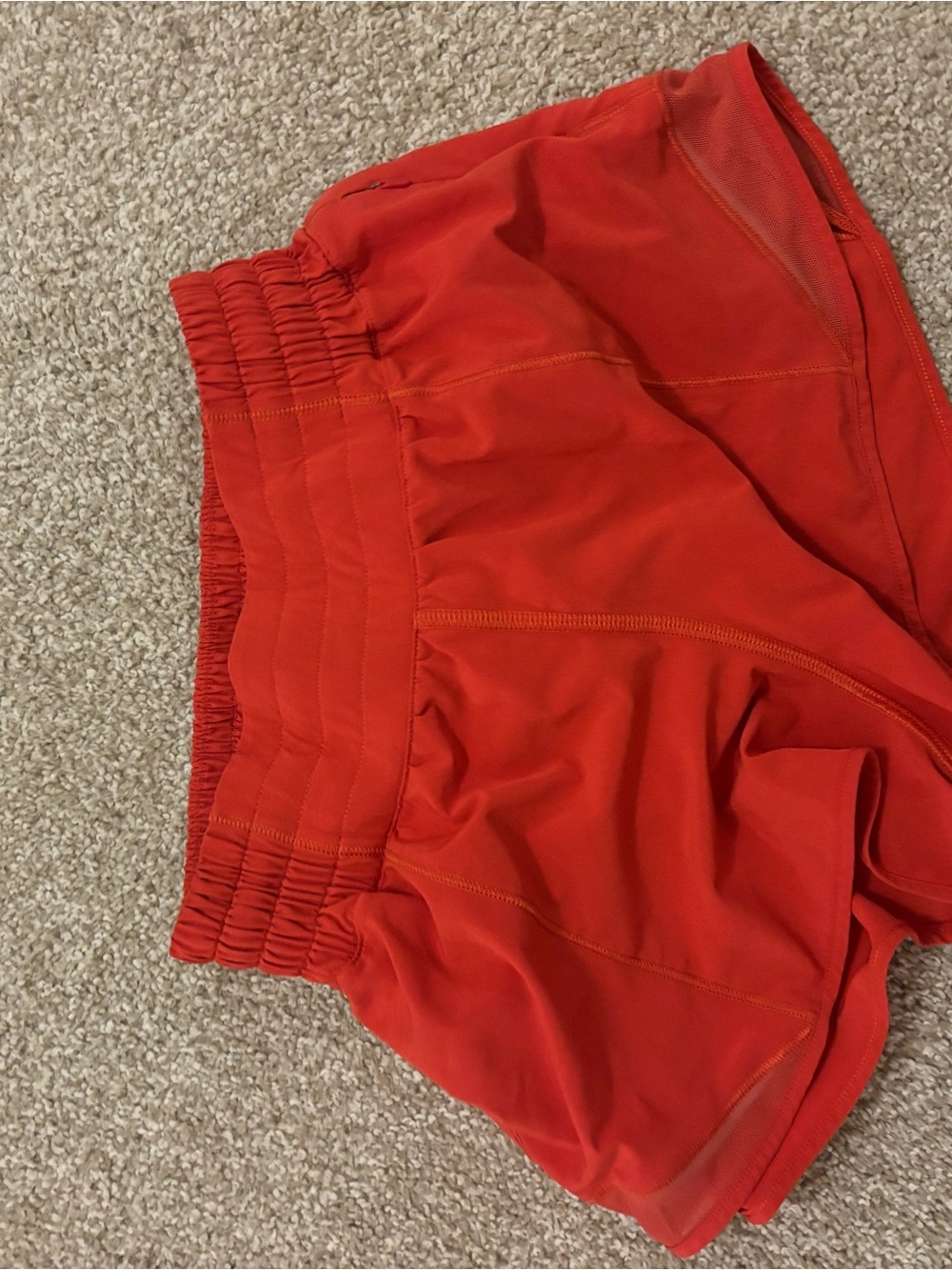 Lululemon red hotty hot shorts size 2